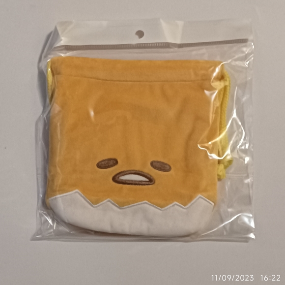 Sanrio Handbags - Sanrio Gudetama  drawstring pouch / bag.